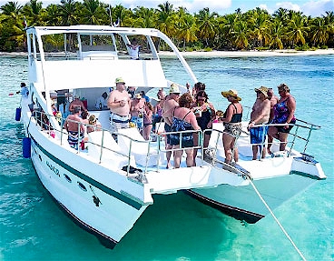 saona island private catamaran